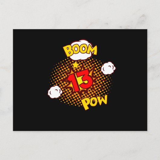 マンガ 誕生日 13歳 13歳の誕生日 マンガ ポストカード (正面)