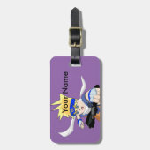 マンガBoy荷物タグ、カスタマイズ可能 ラゲッジタグ (正面縦)