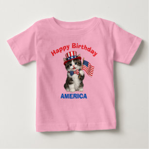 マンキットン（1ヶ月）愛国少年Tシャツ ベビーTシャツ