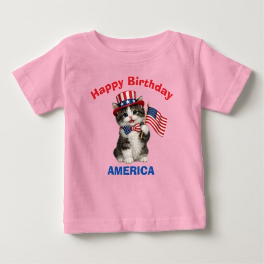 マンキットン(1ヶ月)愛国少年Tシャツ ベビーTシャツ (正面)