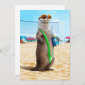 マンキニを着たオッター 招待状 (正面/裏面)