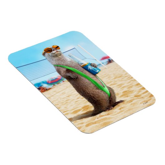 マンキニを着たカワウソ マグネット (右側)