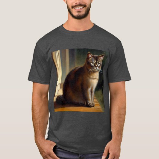 マンクス猫 Tシャツ (正面)