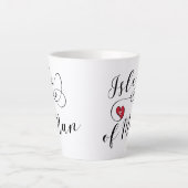 マンクス・マンハート旗 カフェラテマグ (正面)