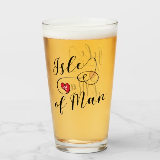 マンクス・マンハート旗 タンブラーグラス (ドリンク正面)