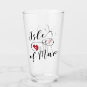 マンクス・マンハート旗 タンブラーグラス (正面)