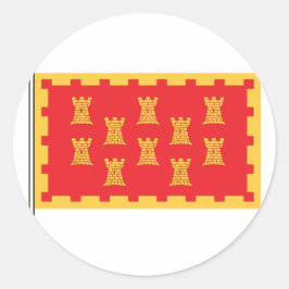 マンク素晴らしニアン国旗 ラウンドシール