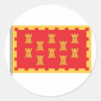 マンク素晴らしニアン国旗 ラウンドシール