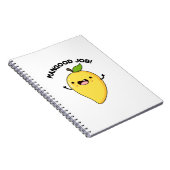 マングッドジョブおもしろいマンゴフルーツプン ノートブック (右側)