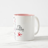 マングバレンタイン ツートーンマグカップ (正面右)