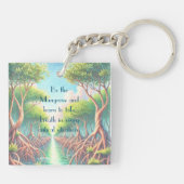 マングローブと引用文 キーホルダー (裏面)