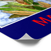 マングローブアイランドヘロン ポスター (角)