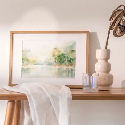 マングローブ水絵画色 ポスター