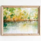 マングローブ鮮やか抱擁:水彩プリント ポスター