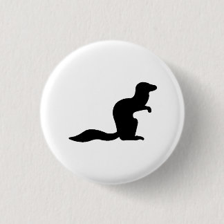 マングースのシルエット 缶バッジ