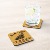 マンケイブはビールやスポーツばかりではない。 コースター (右側)