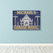 マンケイブガレおもしろいージマハルツール |名前をカスタムする キャンバスプリント (インサイチュ (ウッドフロア))