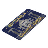 マンケイブガレおもしろいージマハルツール |名前をカスタムする マグネット (左側)