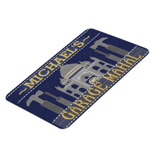 マンケイブガレおもしろいージマハルツール |名前をカスタムする マグネット (左側)