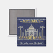 マンケイブガレおもしろいージマハルツール |名前をカスタムする マグネット (正面/裏面)