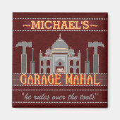 マンケイブガレおもしろいージマハルツール |名前をカスタムするV2 マグネット (正面)