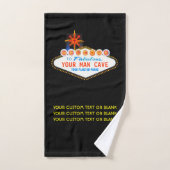 マンケイブユアガレージ有名サイン名前をカスタムする バスタオルセット (ハンドタオル)