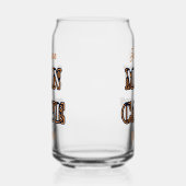 マンケイブ文字エフェクトビールカンガラス飲み物用品 ガラス缶 (右)