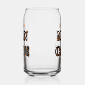 マンケイブ文字エフェクトビールカンガラス飲み物用品 ガラス缶 (左)