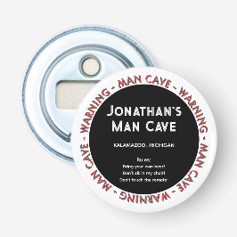 マンケーブおもしろい警告とルールボトルオープナー 栓抜き