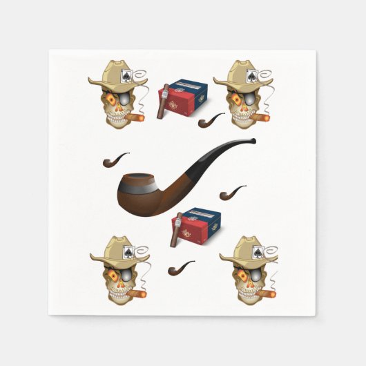 マンケーブシガーライターナプキン スタンダードカクテルナプキン (正面)