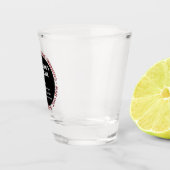 マンケーブショットグラス警告とルール ショットグラス (右)