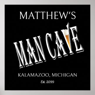 マンケーブパブポスタープリントサイン ポスター