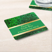 マンケーブビおもしろいール スクエアペーパーコースター (アングル)