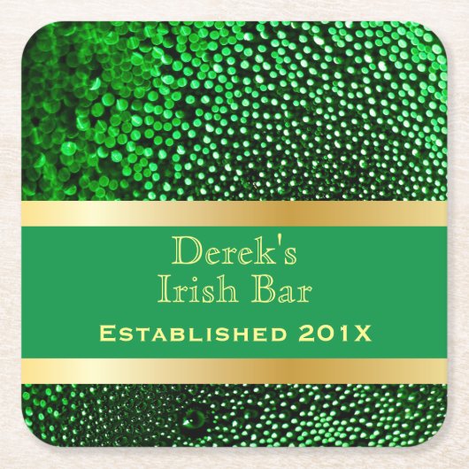 マンケーブビおもしろいール スクエアペーパーコースター (正面)