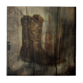 マンケーブ動揺してウェスタンカントリーカウボーイブーツ タイル (正面)