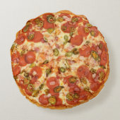 マンケーブ用ペッペロニピザ ラウンドクッション (裏面)