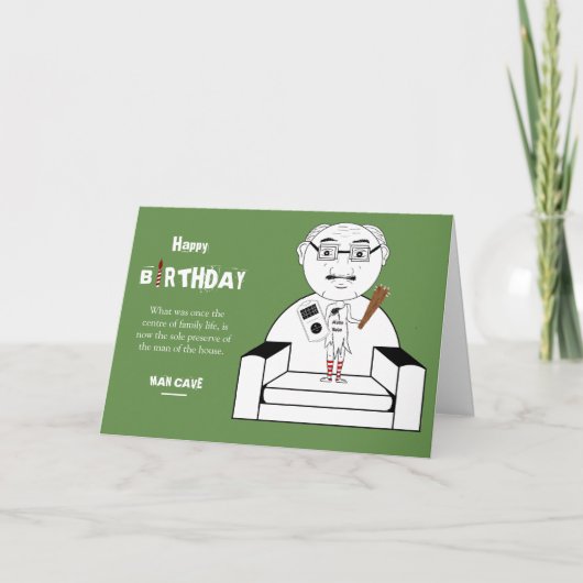 マンケーブ誕生日カード カード (正面)