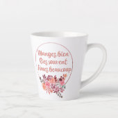 マンゲスビエンリエズスーヴェンアイメスボークフランスのープ カフェラテマグ (右)