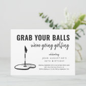 マンゴおもしろいルフ誕生日退職バチュラーパーティ 招待状 (スタンド正面)