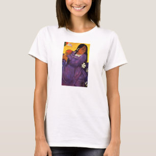 マンゴのTシャツを持つGauguinの女性 Tシャツ