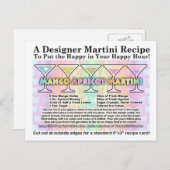 マンゴアプリコット春マルティーニレシピハガキ ポストカード (正面/裏面)