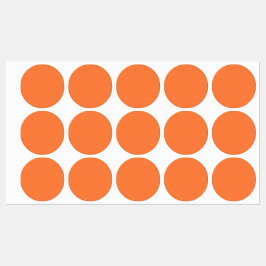 マンゴオレンジ無地の色 |クラシック |エレガント | ラベル