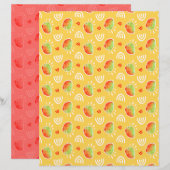 マンゴスクラップブック紙 (正面/裏面)