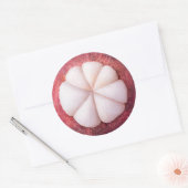 マンゴスチンのスライス ラウンドシール (封筒)