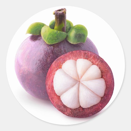 マンゴスチン果実 ラウンドシール (正面)