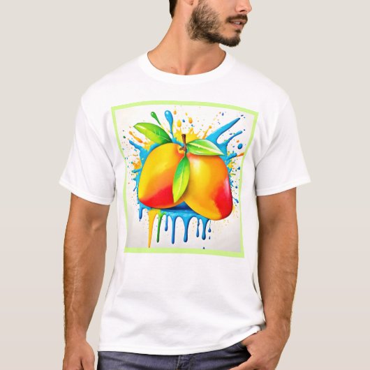マンゴスプラッシュのカラー Tシャツ (正面)