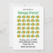 マンゴトロピカルフルーツサマーパーティー 招待状 (正面)