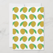 マンゴトロピカルフルーツサマーパーティー 招待状 (裏面)