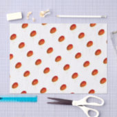 マンゴフルーツウォーター色シックなフード熱帯パターン 薄葉紙 (クラフト)