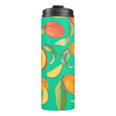 マンゴメドレー:熱帯果実パターン タンブラー (正面)